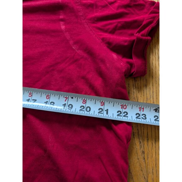 Woman Within Womens Red V-Neck Short Sleeve T-Shirt Size 18/20 L Cotton Blend - Picture 7 of 7